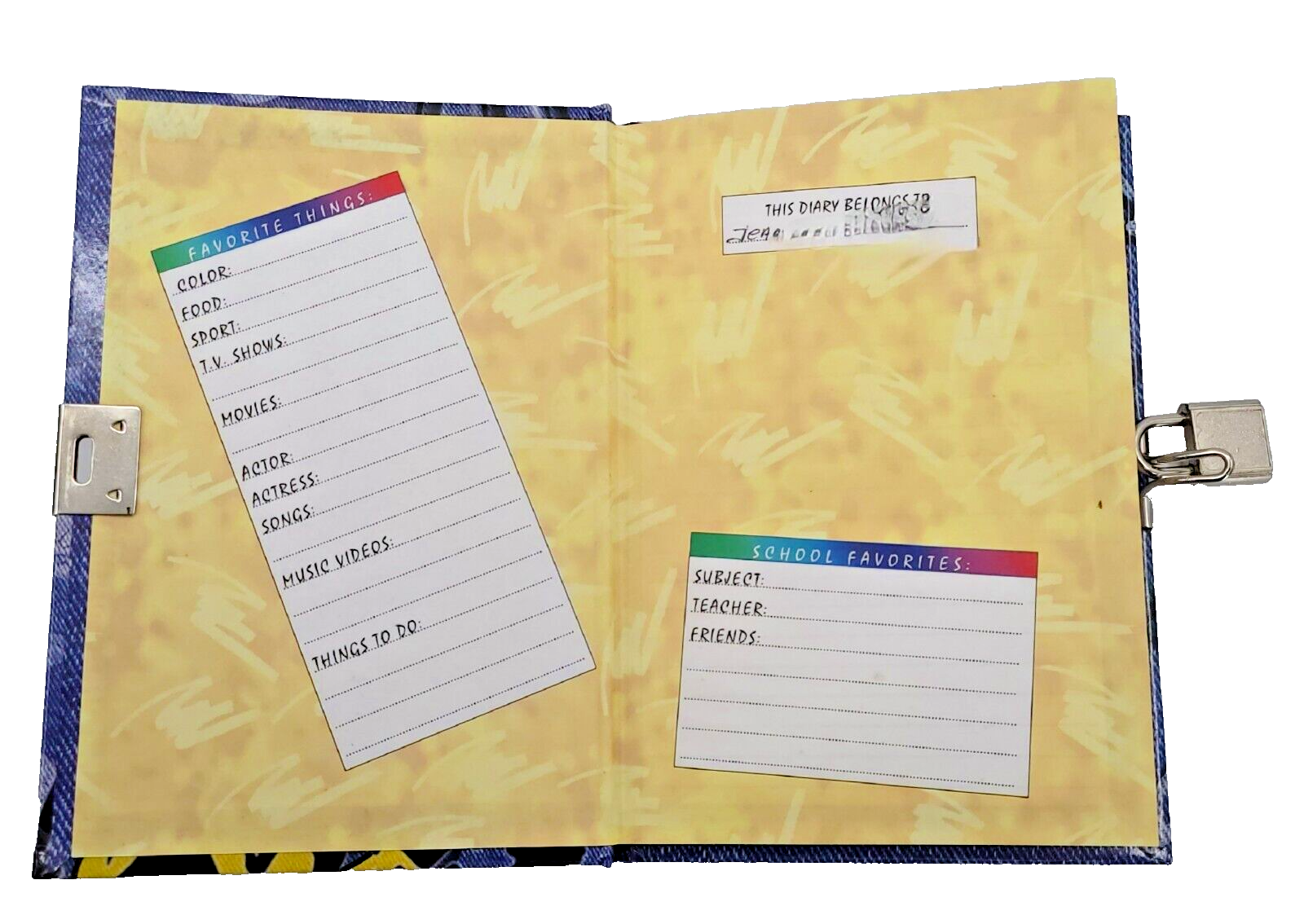 Warner Bros 1998 Vintage Looney Tunes Tweety Bird Diary 6.75”x 4.75 PRE-OWNED