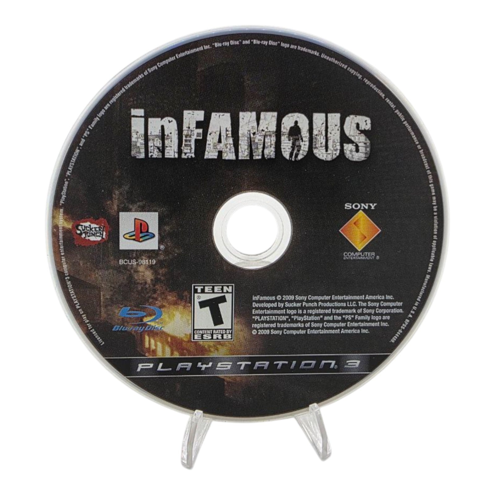 inFAMOUS Sony PlayStation 3 2009 PS3 Action Video Game Tested No Manual