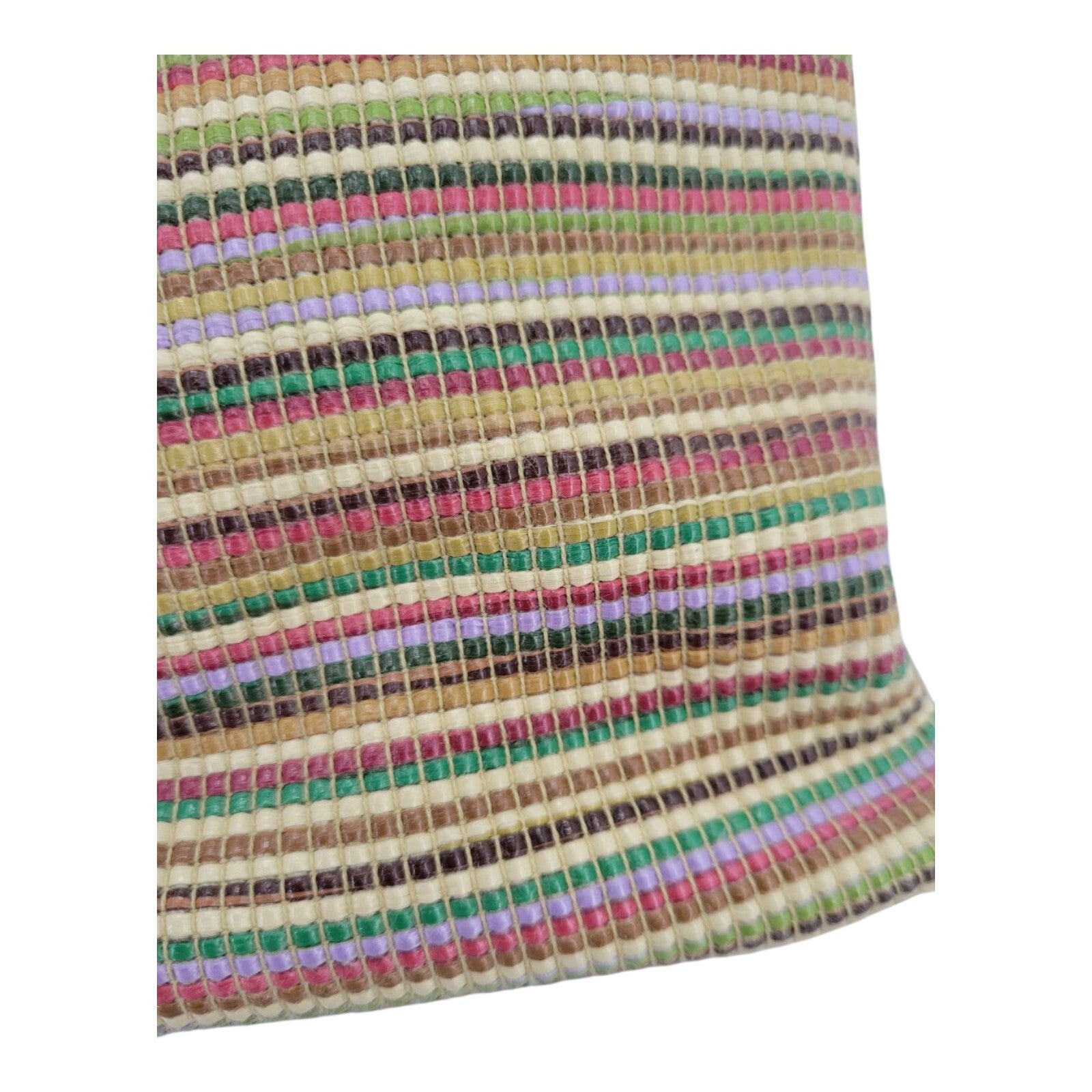 Relic Brown Faux Leather Crossbody Bag Multicolor Striped Braided Strap