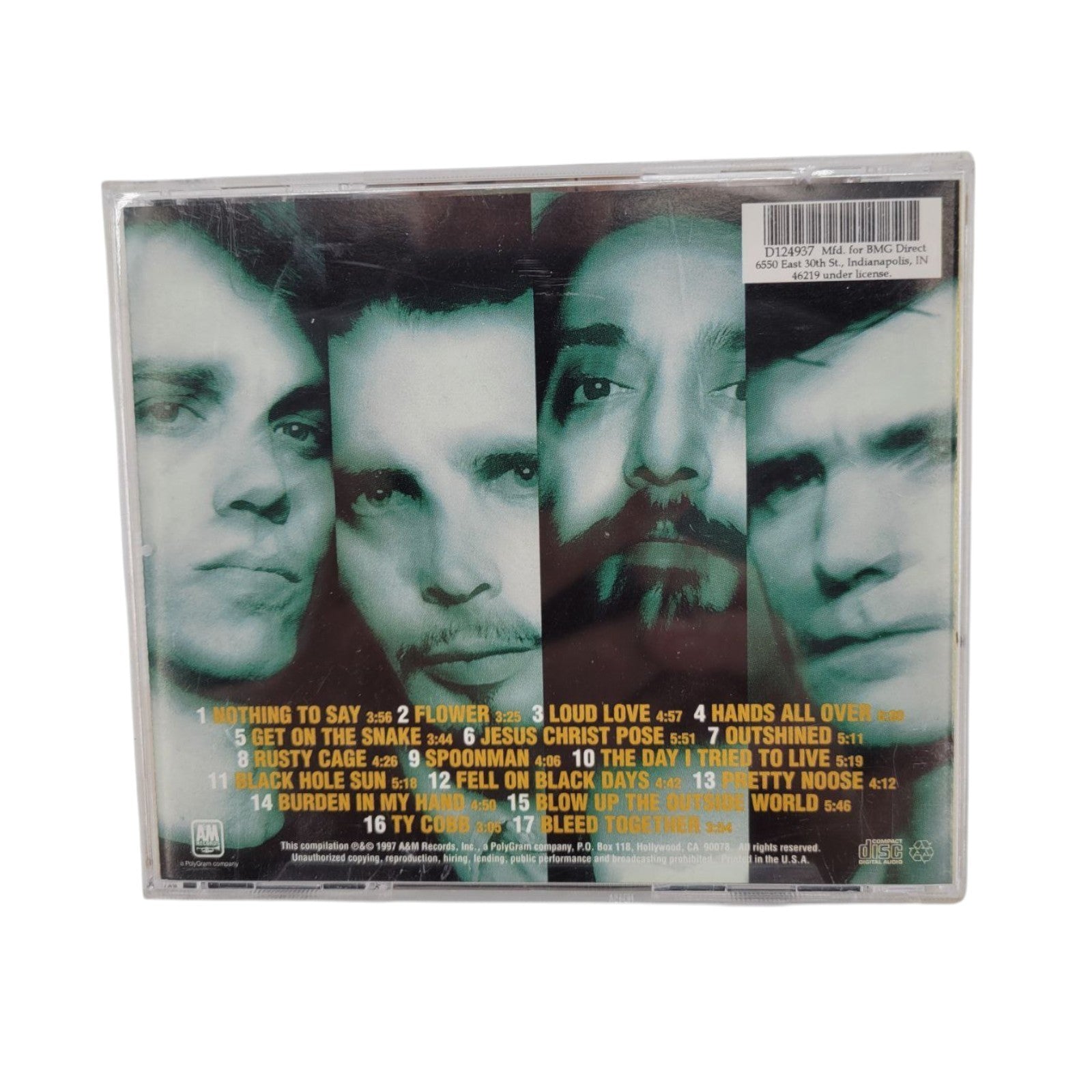 Sound Garden A-Sides Music CD 1997 Album A&M Records BMG Grunge Rock