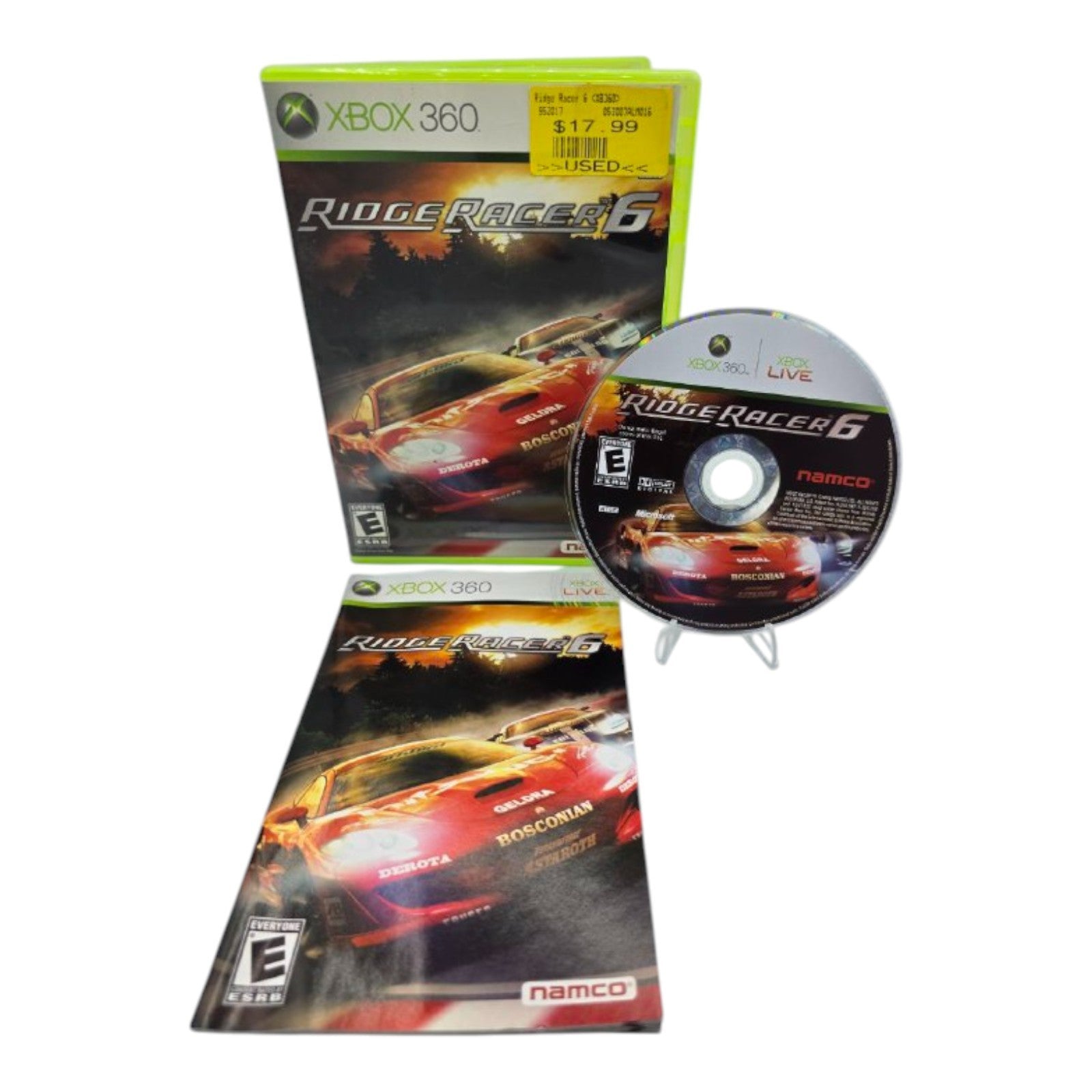 Ridge Racer 6 Xbox 360 Complete with Manual Tested 2005