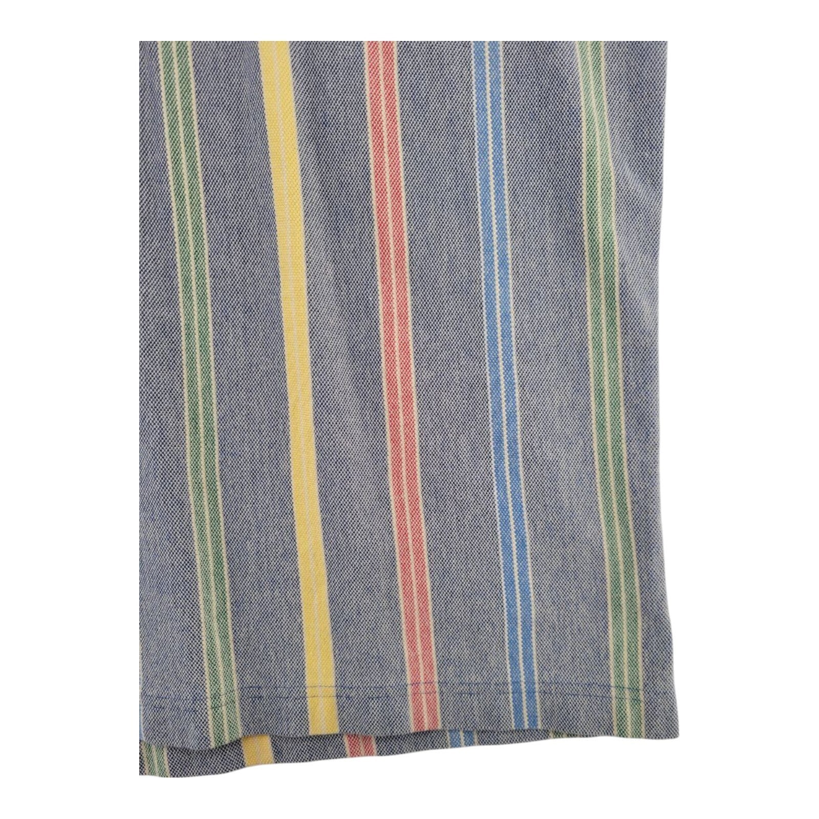 GANT Polo Shirt Mens Multicolor Vertical Stripe 100% Cotton Size XL