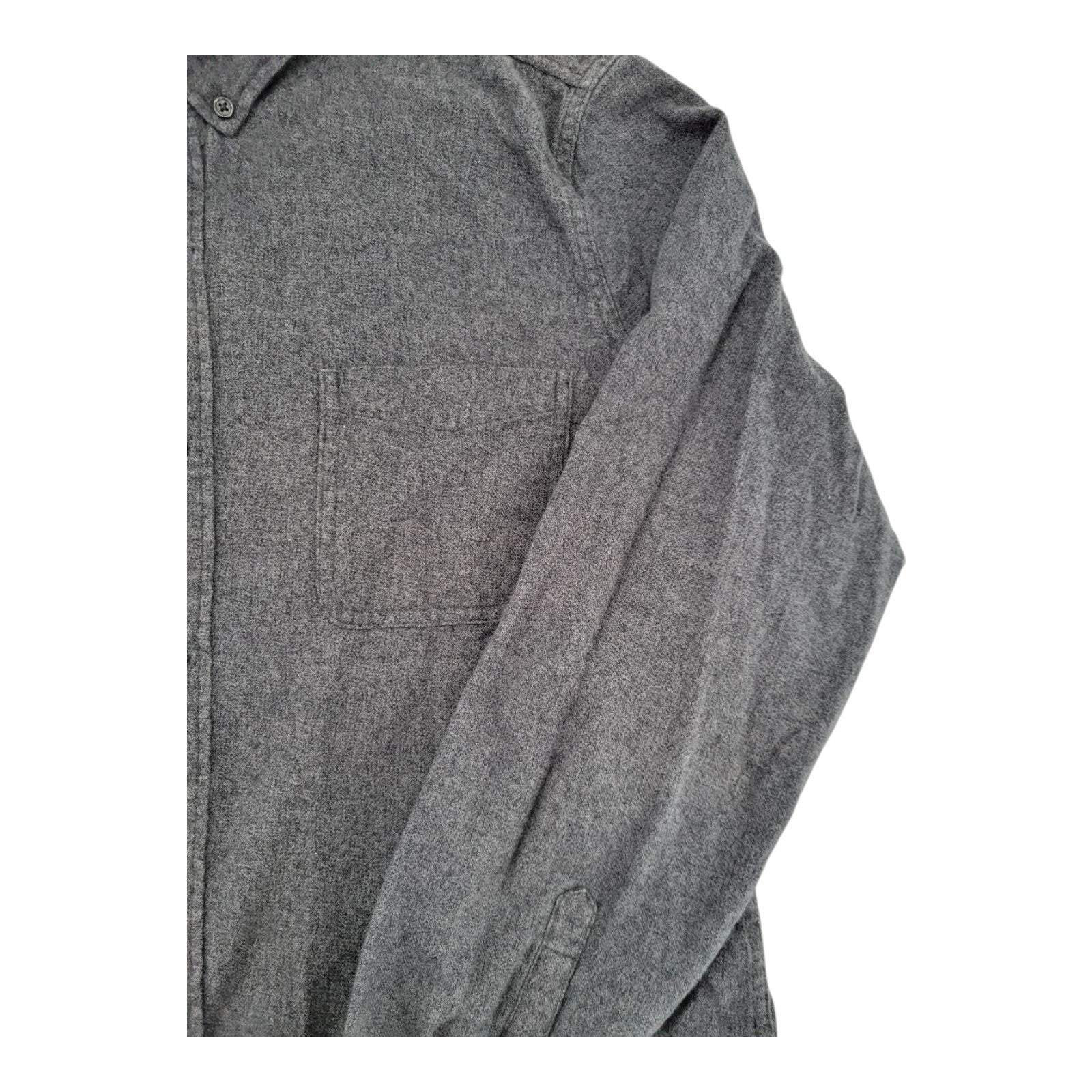 14th & Union Gray Dress Shirt Mens Button Up Long Sleeve Size L