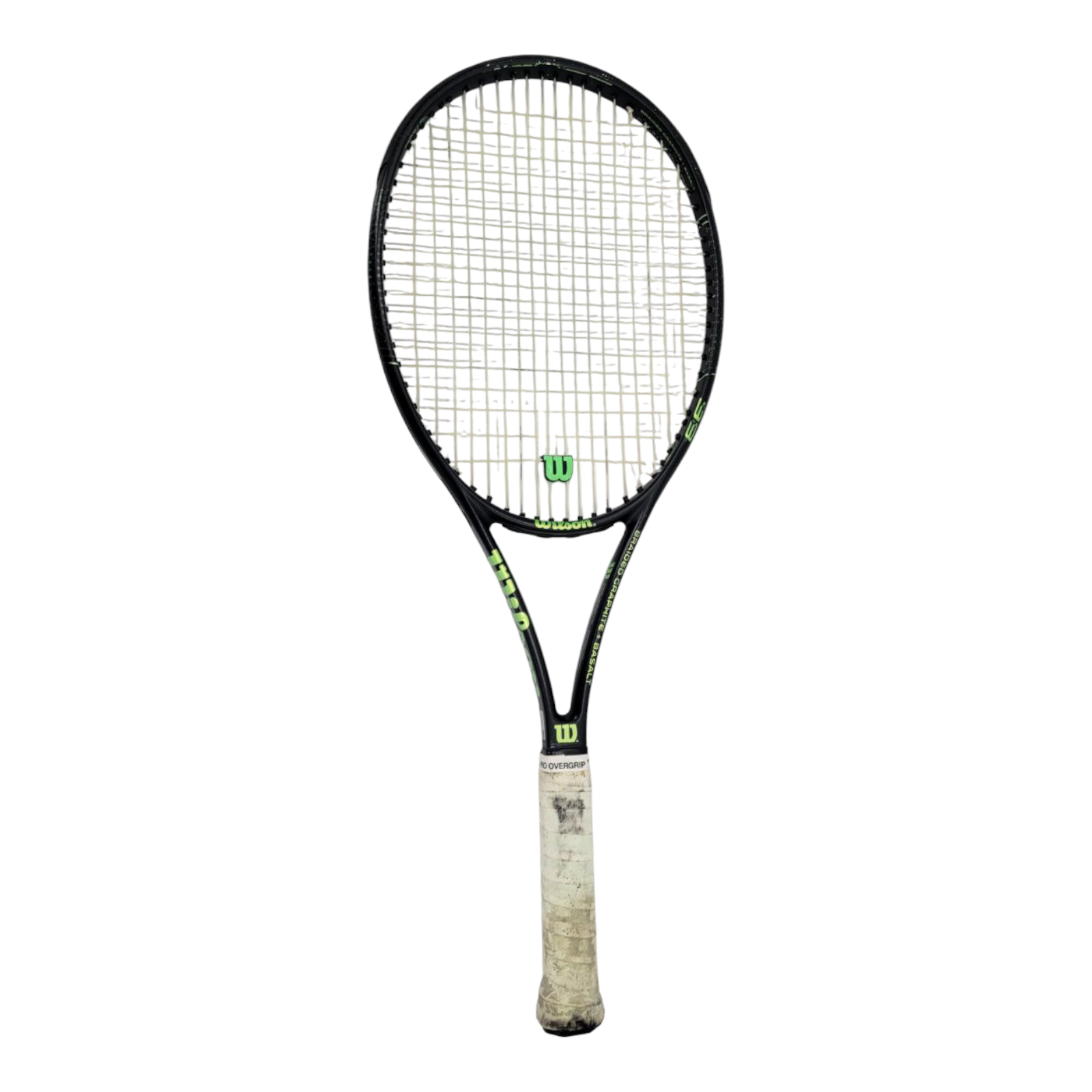 Wilson NXT Power Tennis Racquet Braided Graphite + Basalt Black Green 27" x 10"
