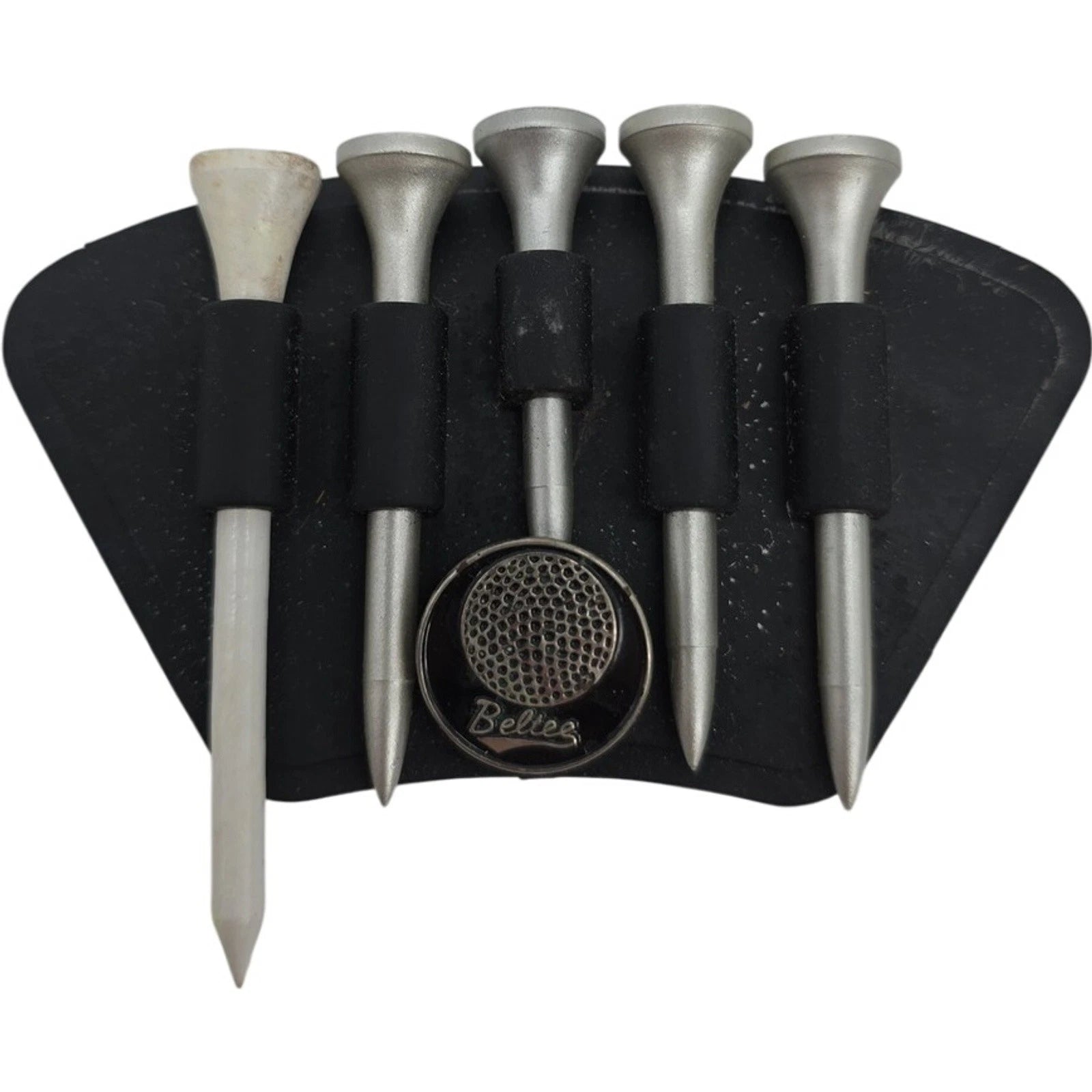 Beltes Golf Tee Holder with Magnetic Ball Marker and 5 Tees