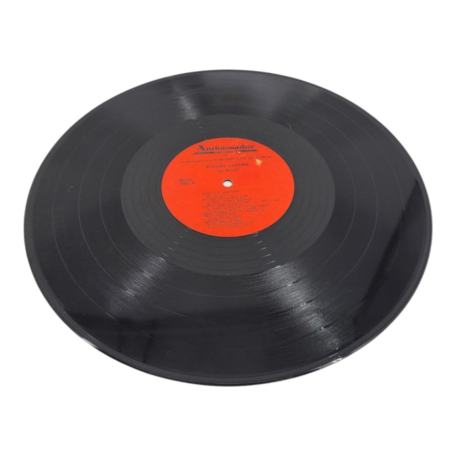 Del Wood Rousing Ragtime Vinyl LP 98062 Ambassador Records