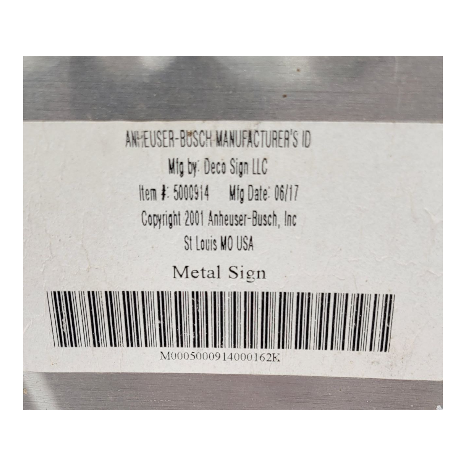 Goose Island Beer Company Goose IPA Metal Multicolored Beer Sign 29.5" x 14.5"