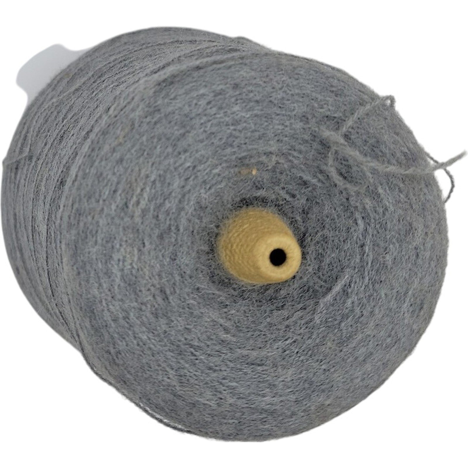 Vintage Templon Med Grey Heather 2/24 Orlon Acrylic Weaving Knitting Yarn Cone