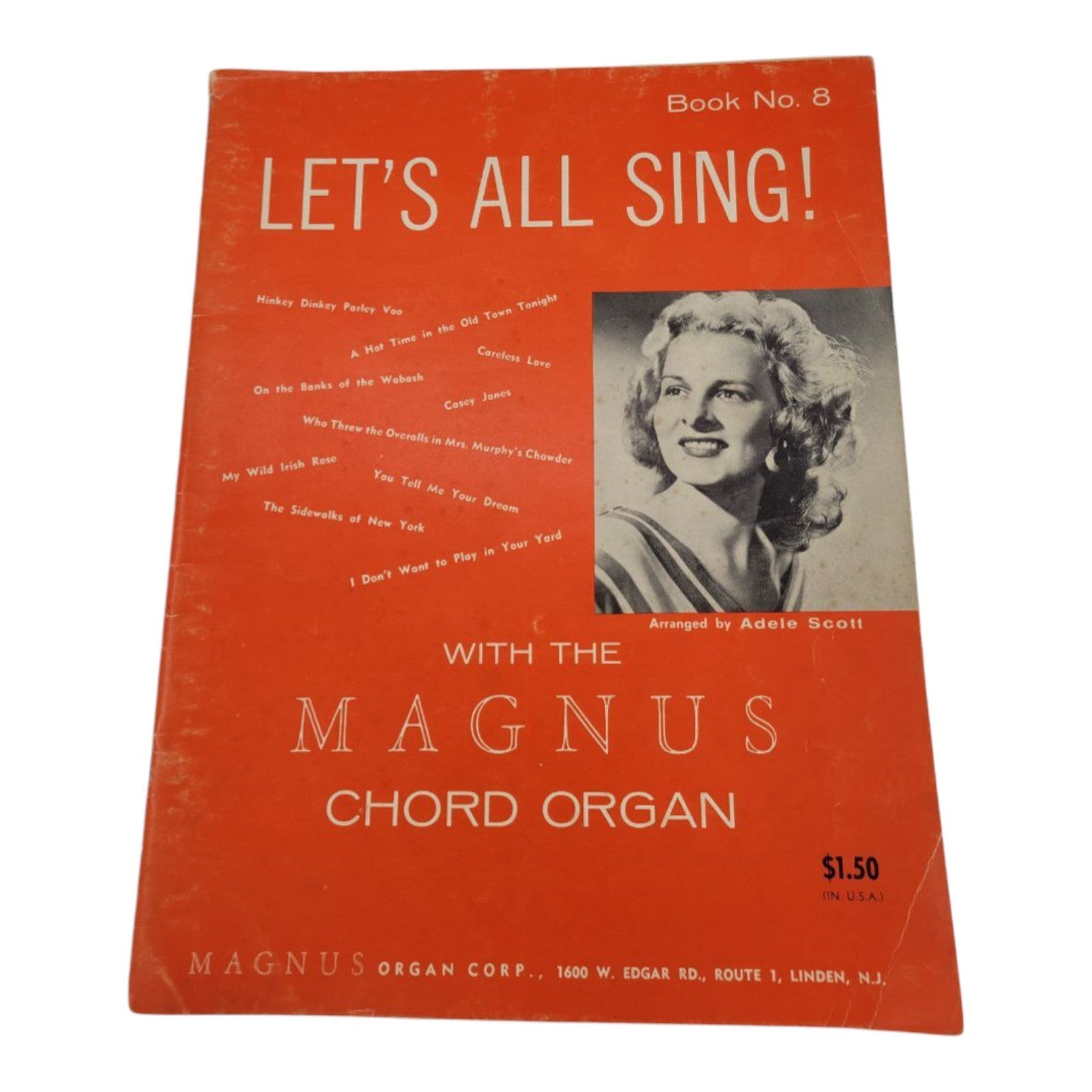 Let’s All Sing! Book No. 8 with the Magnus Chord Organ Songbook