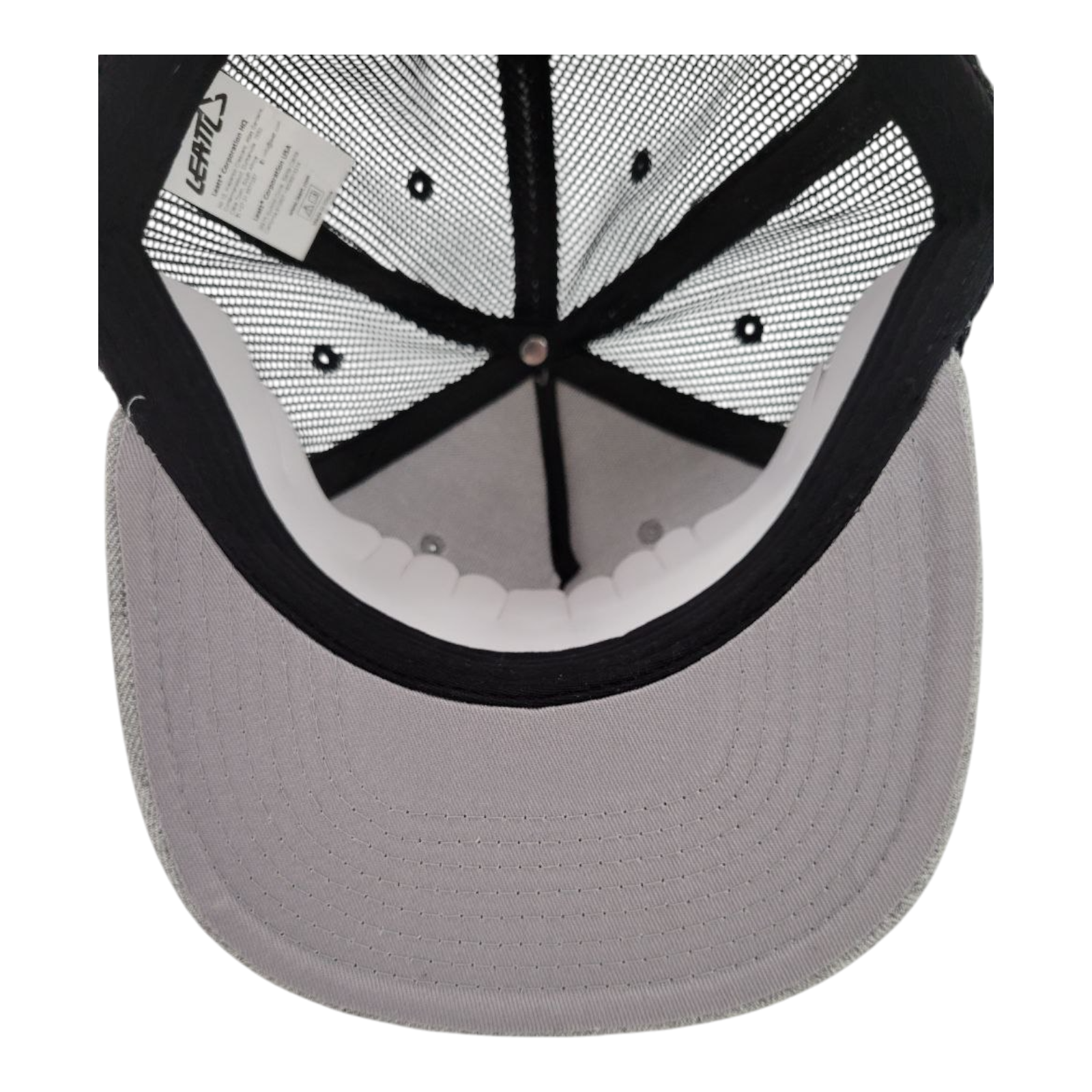 Leatt Gray Black Trucker Hat Mesh Snapback Adjustable Since 2004 RN 129018