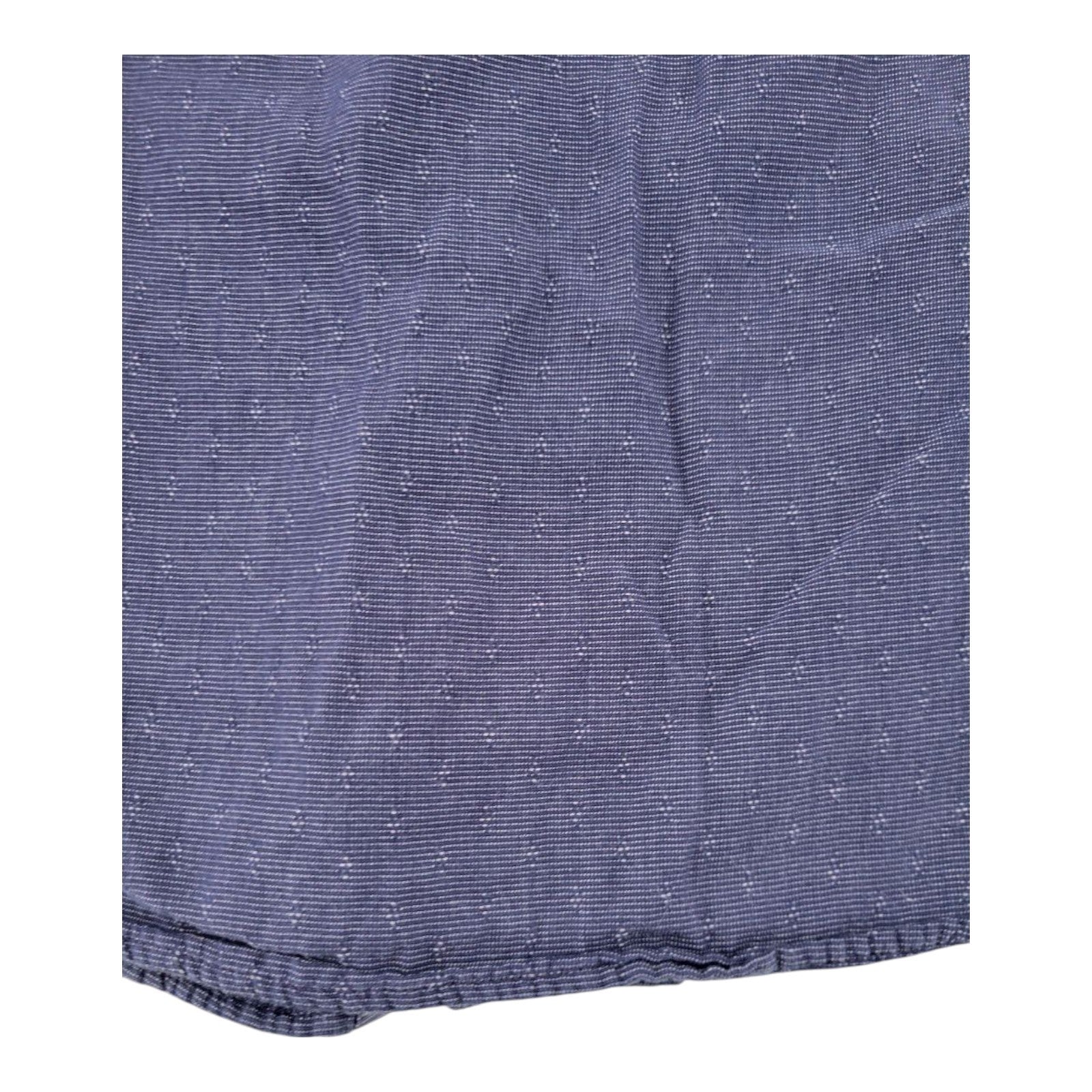 Marc Anthony Luxury Slim Fit Blue Textured Button Down Shirt Long Sleeve Mens S