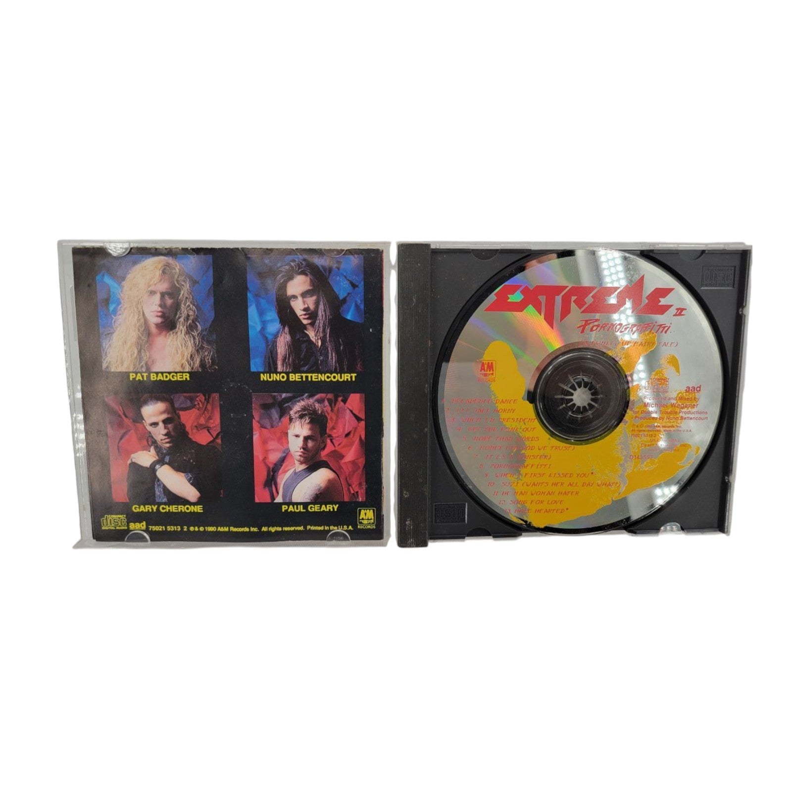 Extreme II Pornograffitti Music CD Album 1990 A&M Records Funk Metal