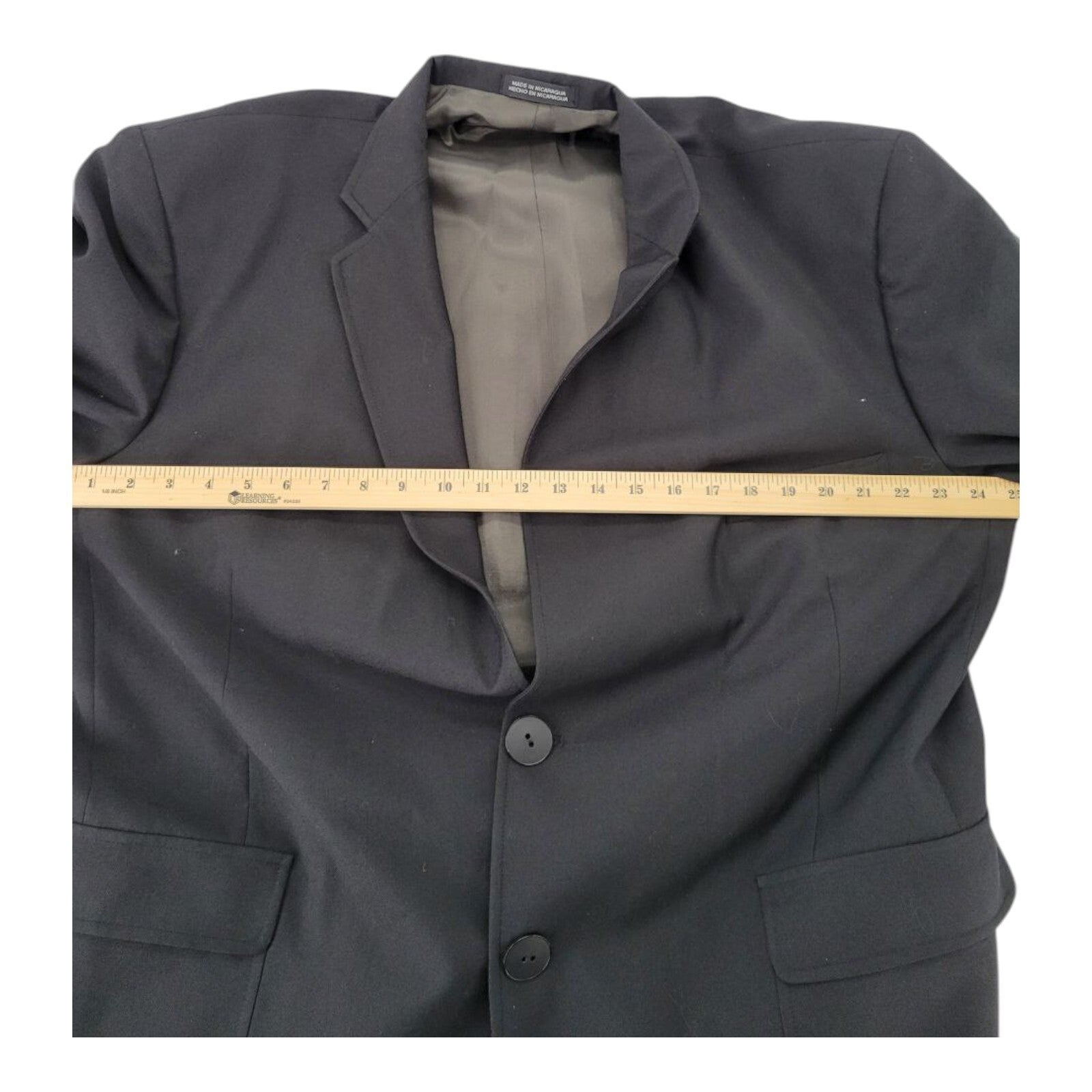 David Taylor Mens Classic Black 2 Button Jacket Blazer