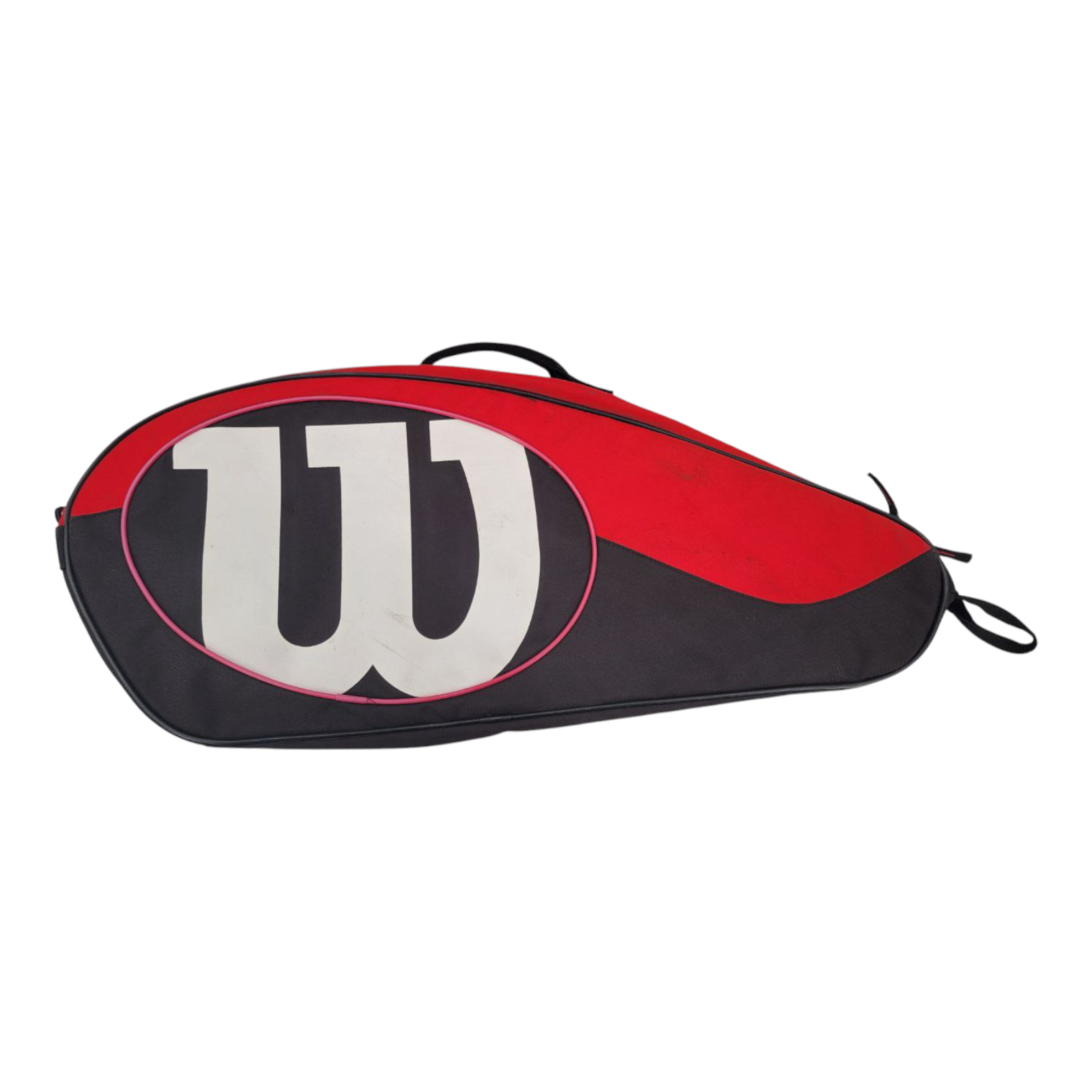 Wilson Tennis Racquet Cover Red Black Zipper Closure Handle Pocket 31" x 13"
