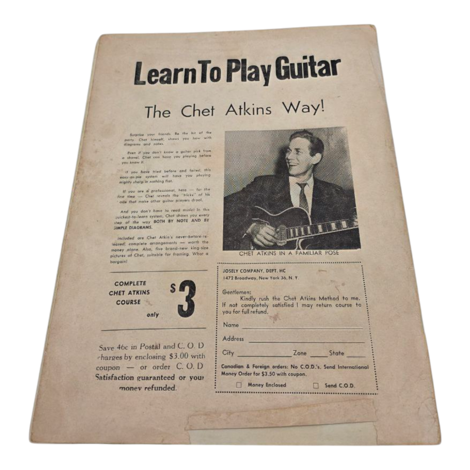 Hillbilly and Cowboy Hit Parade Vintage Sheet Music 1956 Lancaster Music