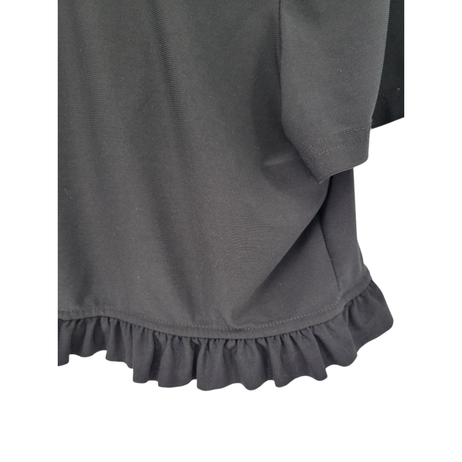 R&M Richards Black Ruffled Bolero Short Sleeve Size 12