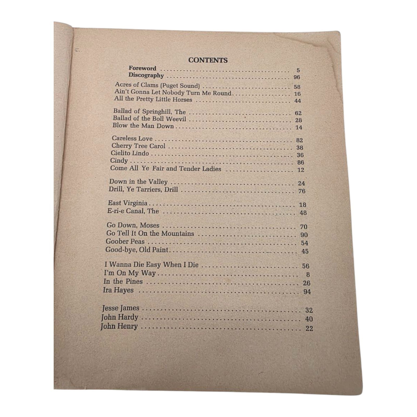 Folksong Festival 47 Favorites to Play and Sing Vintage Music Songbook