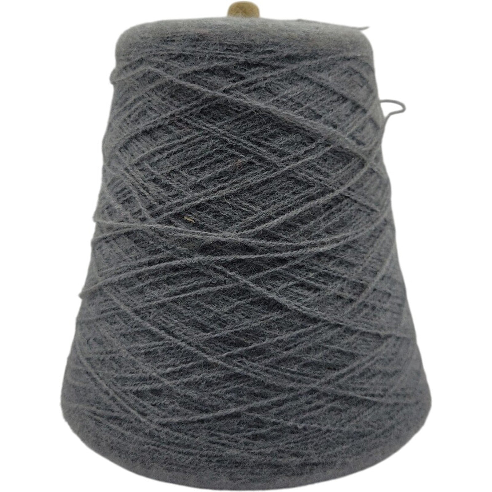 Vintage Templon Med Grey Heather 2/24 Orlon Acrylic Weaving Knitting Yarn Cone