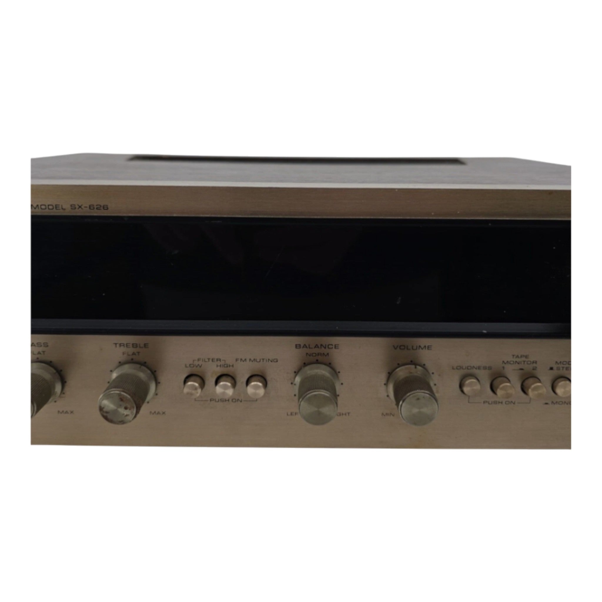 Pioneer SX-626 Vintage Stereo Receiver For Parts/Non Working Wood Case Japan