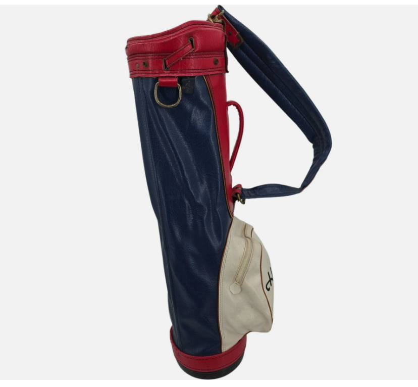 Hogan Golf 3 Divider Golf Bag Red White And Blue With Carry Strap & Rain Cover