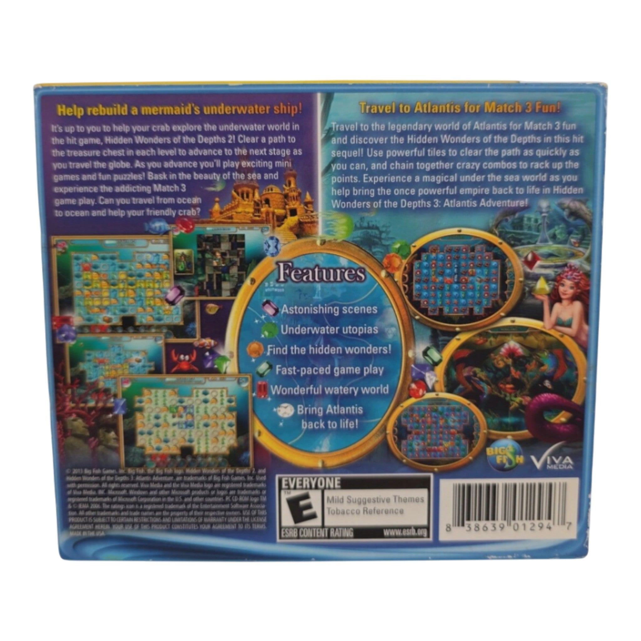 Hidden Wonders of the Depths 2 & Atlantis Adventure 3 PC 2 Game Pack Big Fish