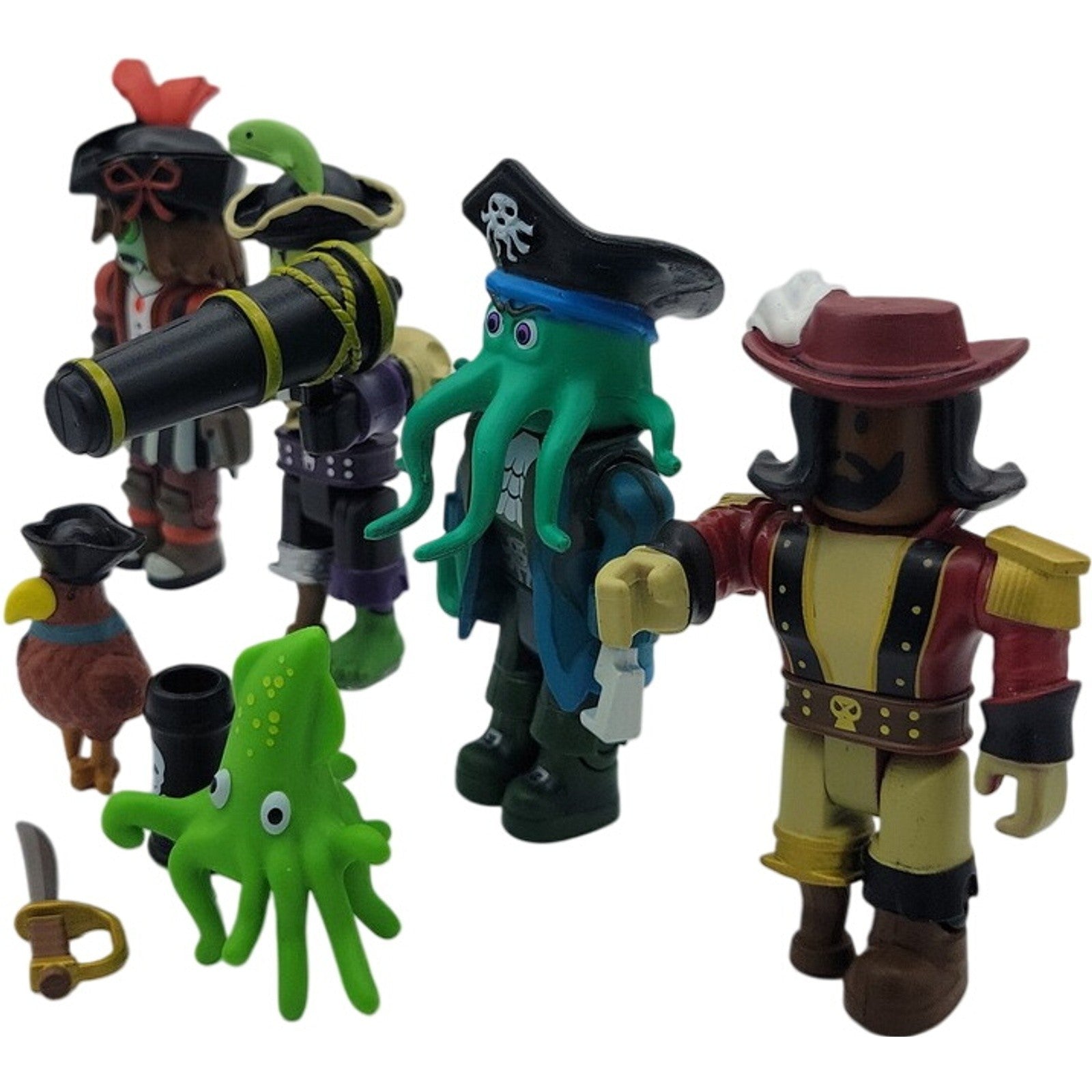 Roblox Action Collection Pirate Showdown 4 Figure Pack Loose with Accessories