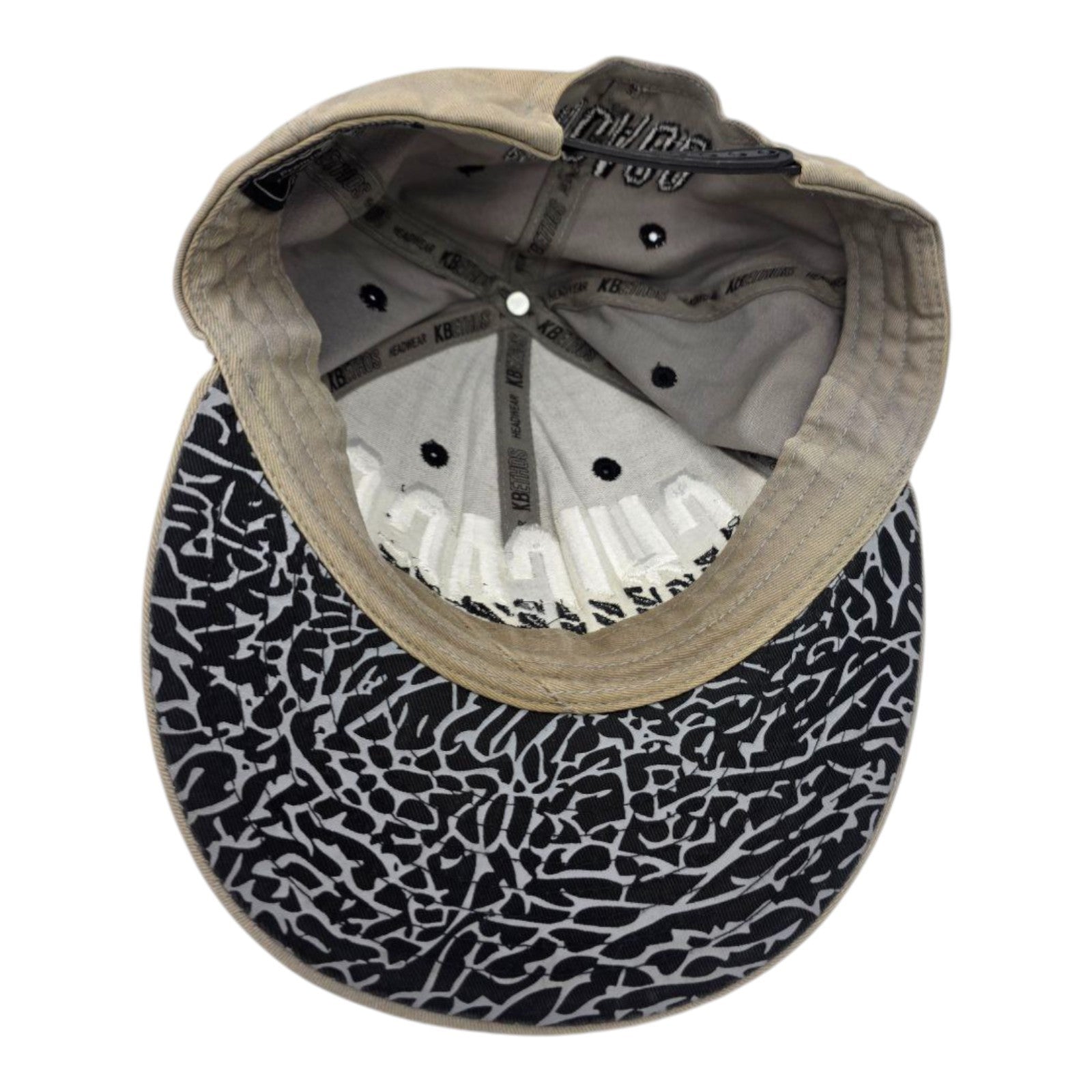 KBethos Chicago Snapback Hat Brown Zebra Print Brim Adjustable Cap One Size