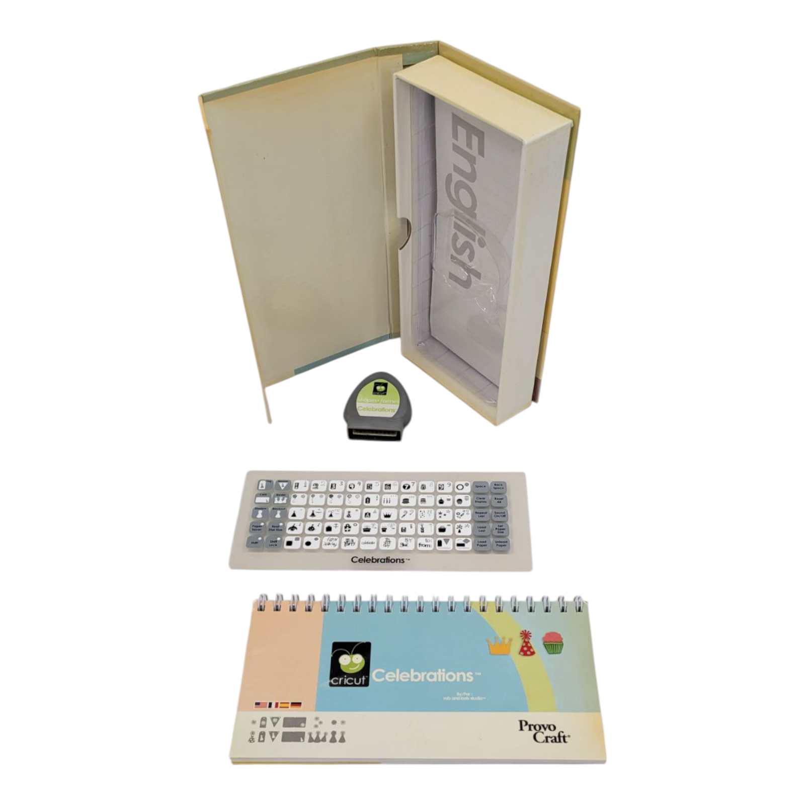 Cricut Cartridge Celebrations by Provo Craft Party Holiday Shapes 290020