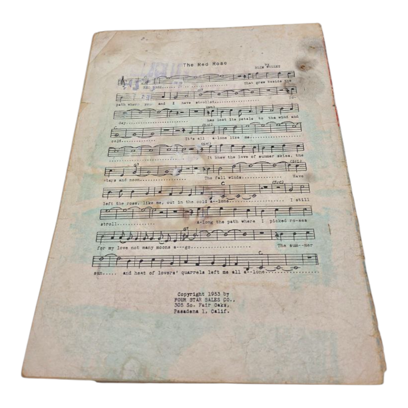 Hillbilly and Cowboy Hit Parade Vintage Country Sheet Music 1953