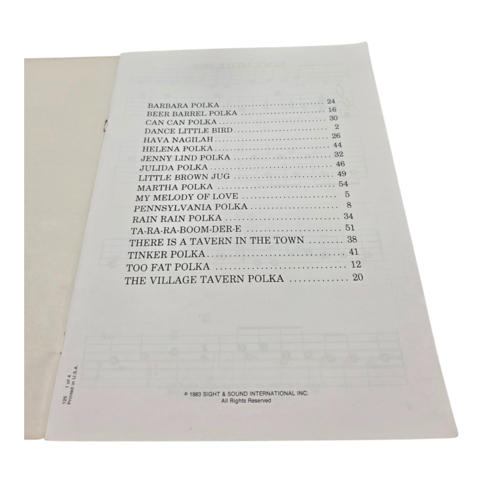 Polka Time Easy ABC Music Series Sheet Music 1983