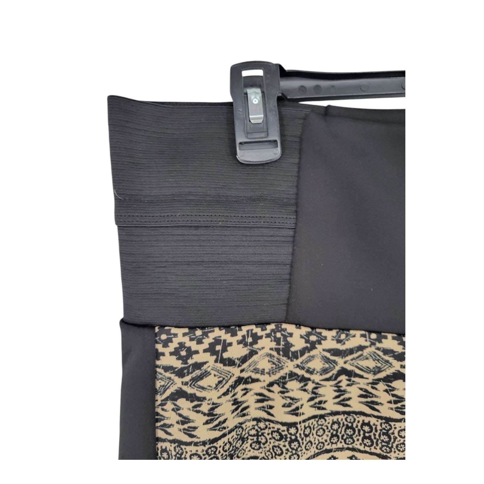 Eye Candy by One Step Up 3X Black Beige Tribal Print Stretch Leggings Plus