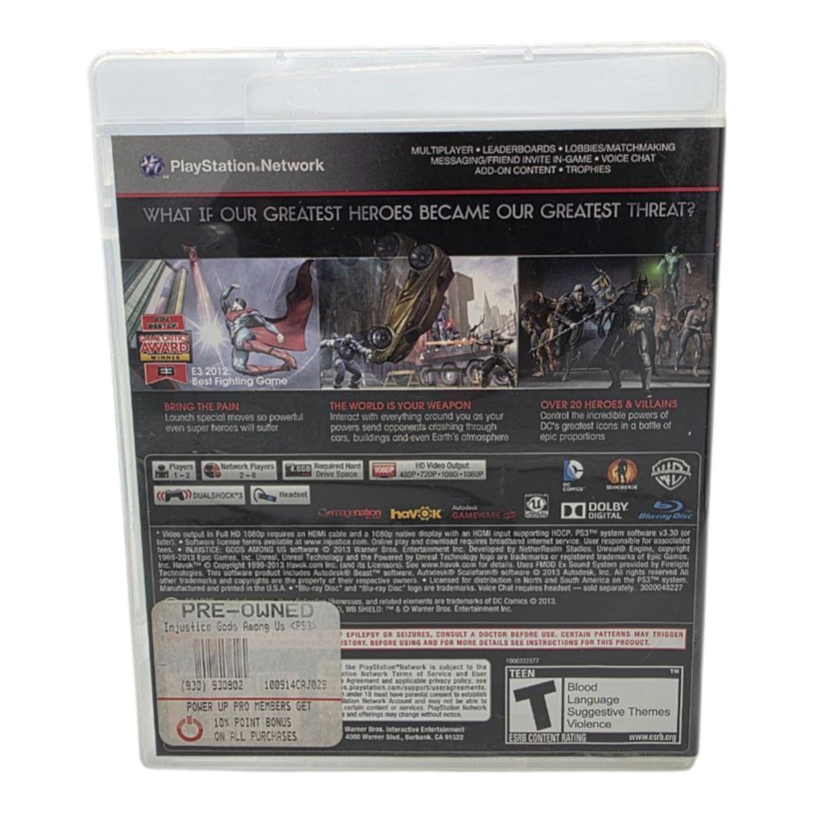 Injustice Gods Among Us PS3 Complete with Manual Tested 2013