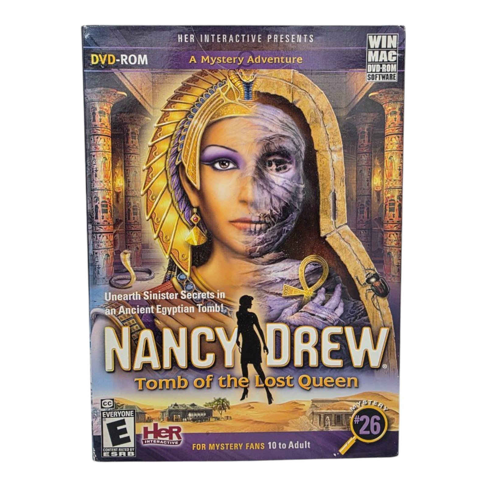 Nancy Drew Tomb of the Lost Queen PC Game Win Mac 2012 Complete Tested