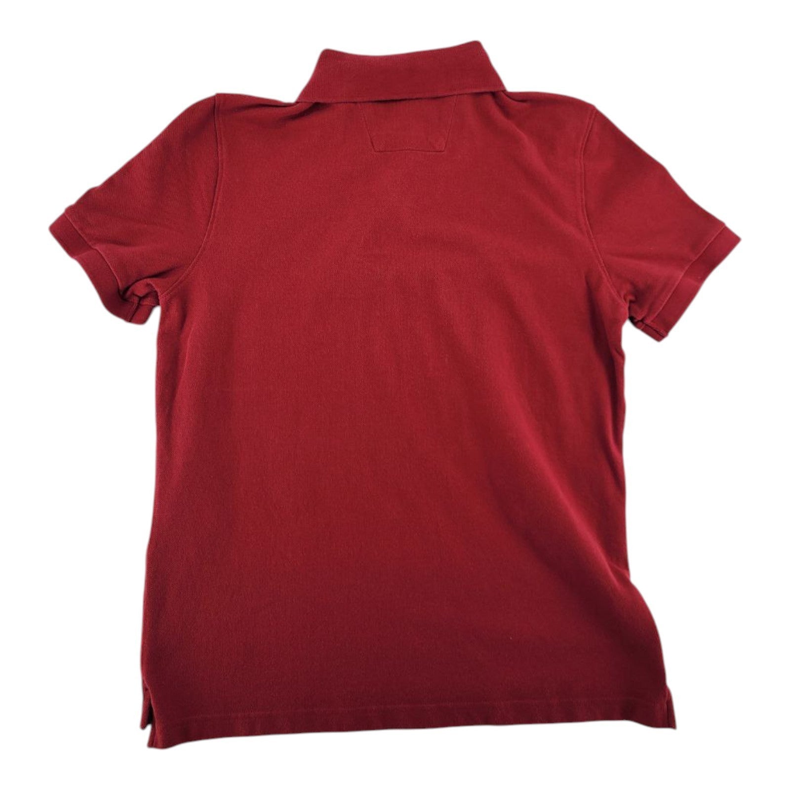 Nautica Mens Classic Fit Polo Shirt Red 100% Cotton Short Sleeve Size M