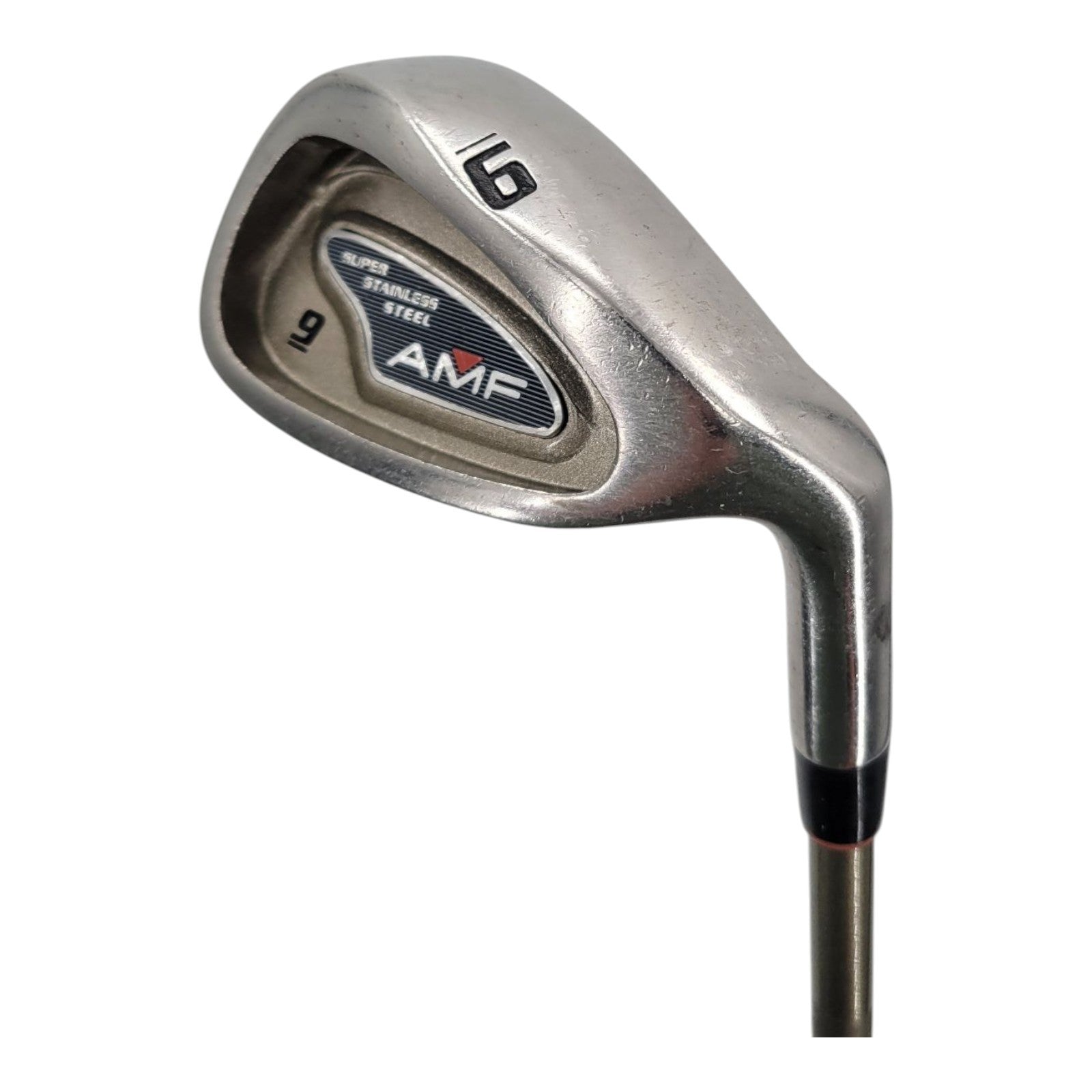 AMF Super Stainless Steel RH 9 Iron Ladies Flex Graphite Shaft Winn Grip 36"