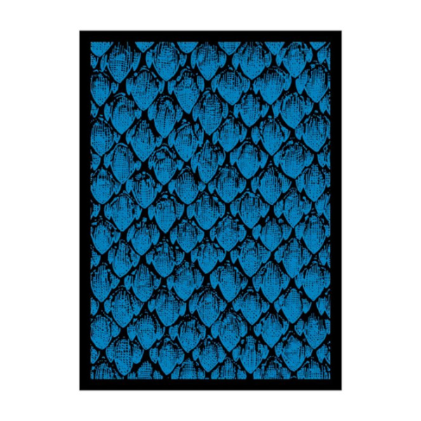 Legion Supplies 50 Count Standard Card Sleeves Deck Protector - Dragon Hide Blue