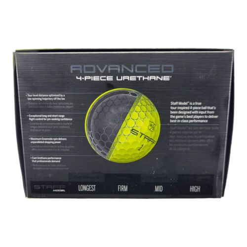 Wilson Staff Model Tour Yellow Advanced 4-piece Urethane Golf Balls 12 Pack