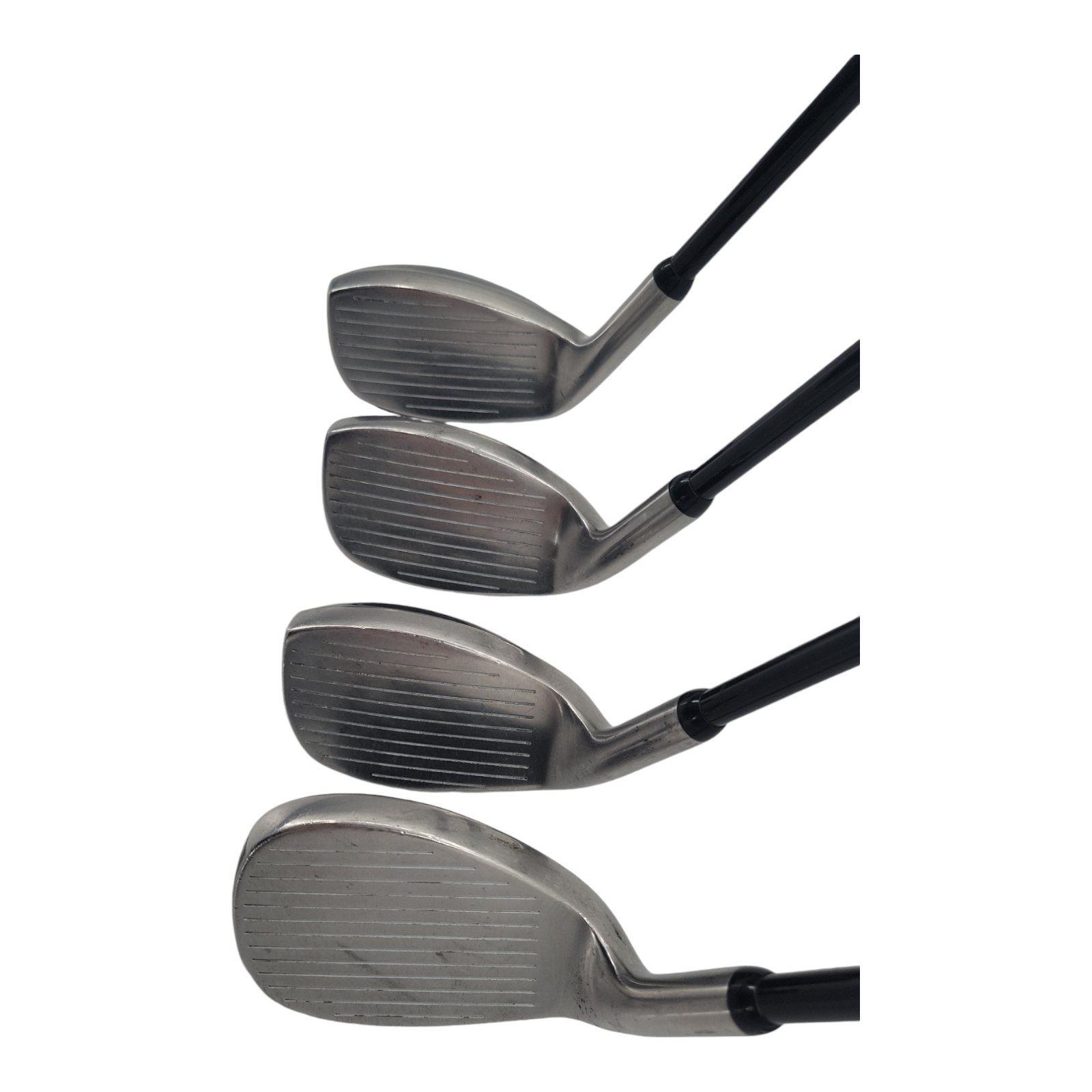 Turbo Power Hybrid Iron PW 9-8-6 Raven Low Torque Kelmac Grip 4 Golf Club Bundle