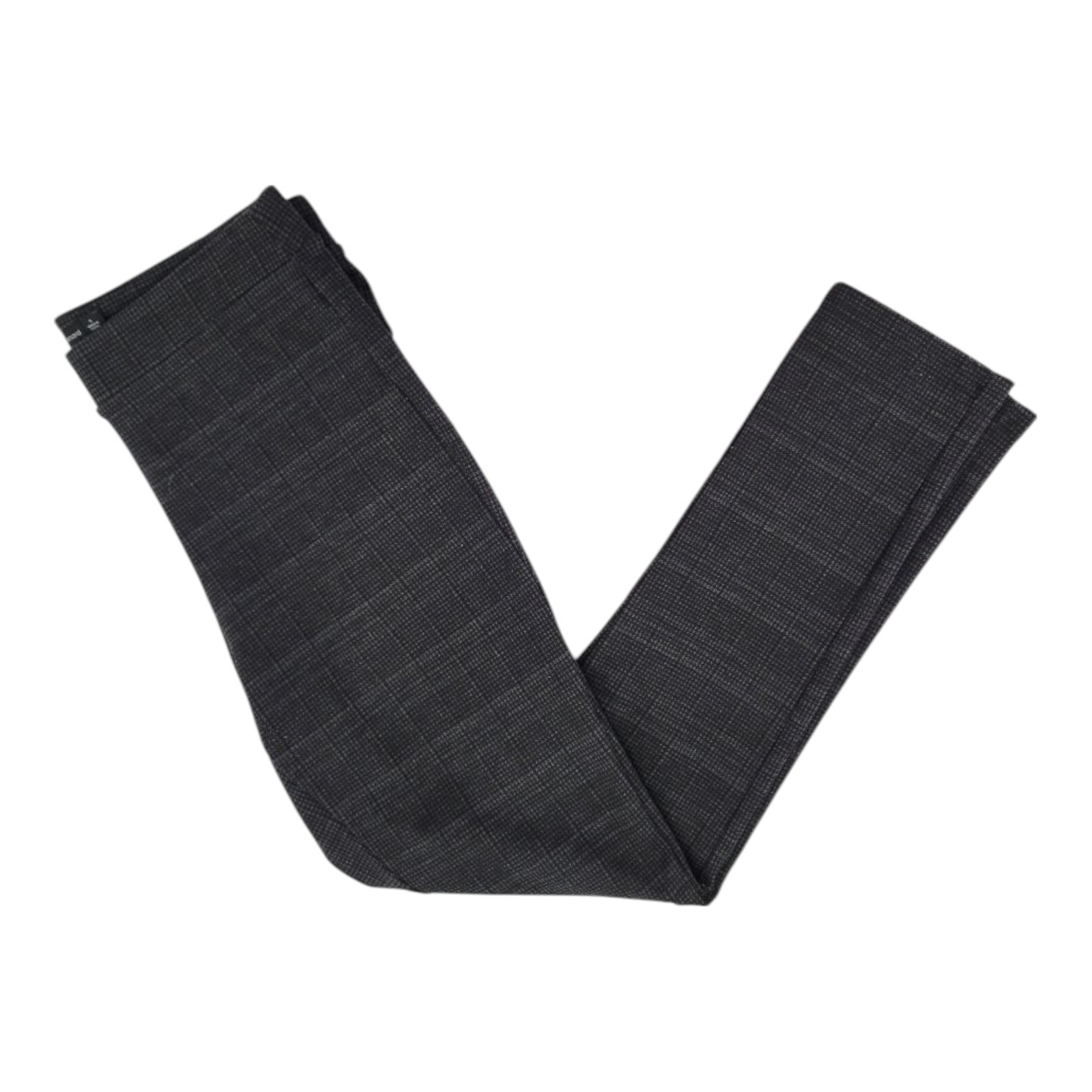 Harvé Benard Womens Gray Plaid Tapered Leg Pull On Pants Size S