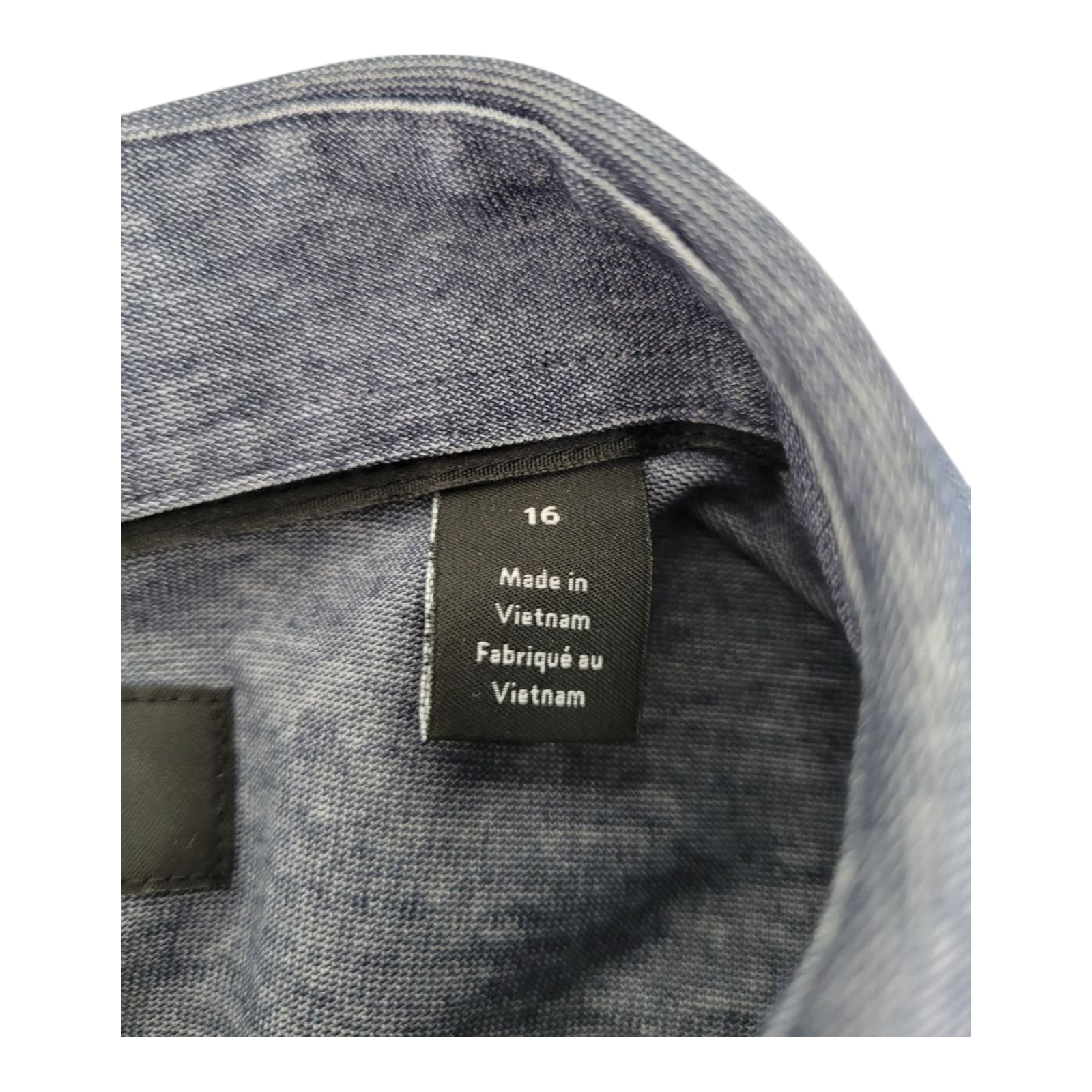 Nordstrom Trim Fit Mens Button Up Shirt Blue Long Sleeve Size 16