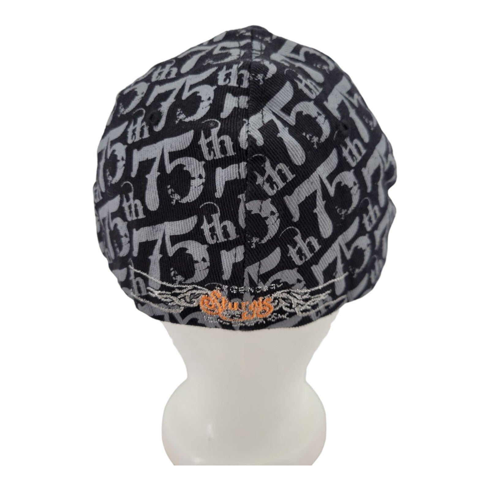 SMC Legendary Sturgis 75th Rally 2015 Black Embroidered Cap South Dakota Hat