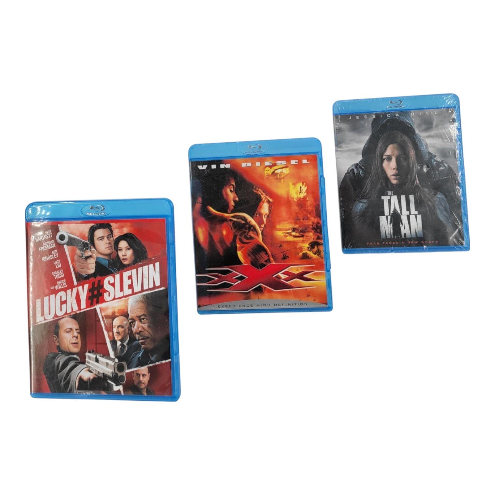 Lucky Slevin Tall Man XXX Blu-ray 3-Movie Bundle Action Thriller