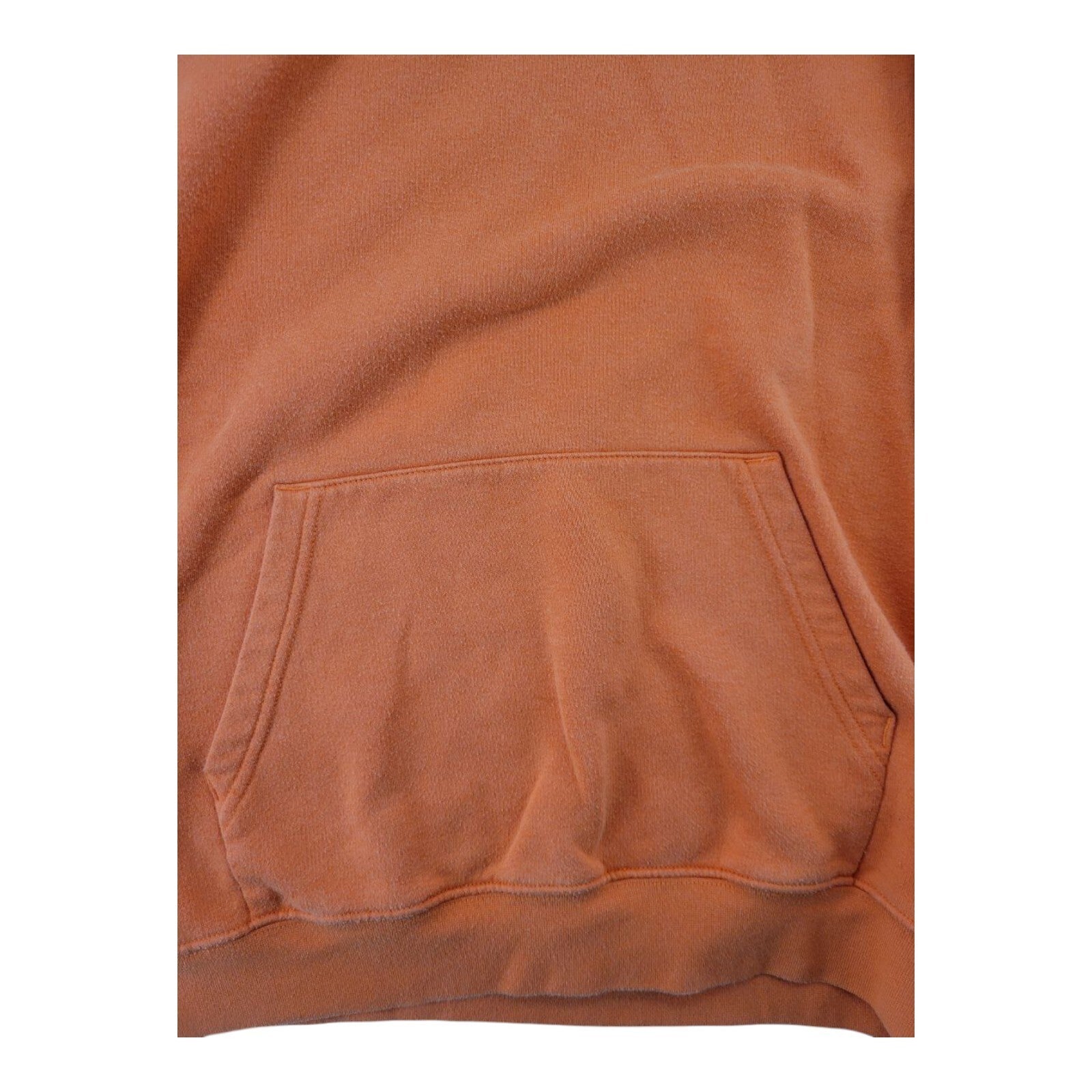 H&M Divided Orange Hoodie Positive Negative Graphic Sleeve Print Size M