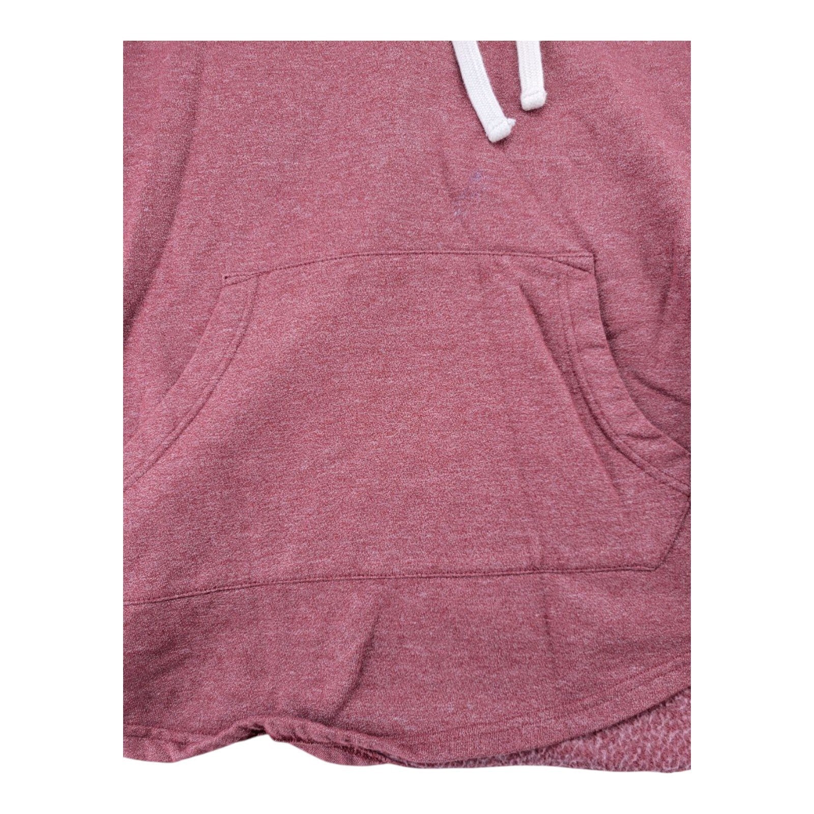 Libertador New York City Short Sleeve Hoodie Burgundy M Longer Length