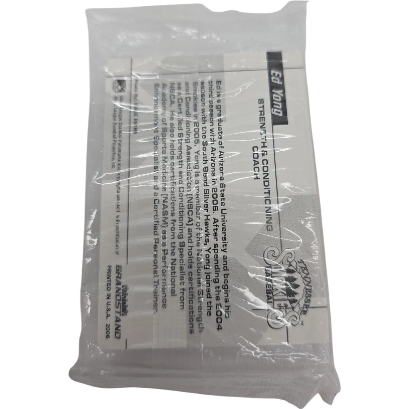 2006 Tennessee Smokies TS Minor League Baseball Team Set Ed Yong