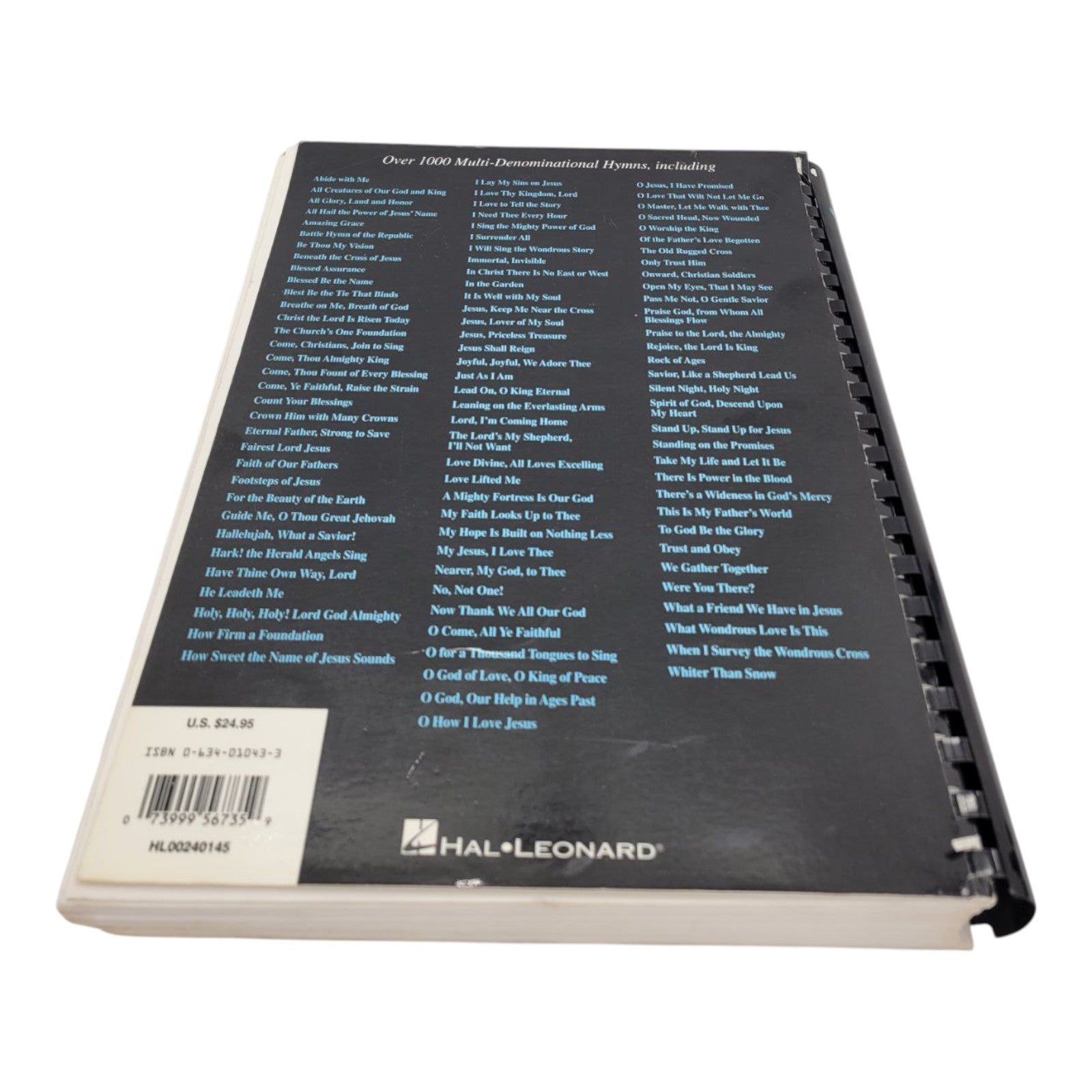 Hal Leonard The Hymn Fake Book - A Collection of over 1000 Multi Denominational