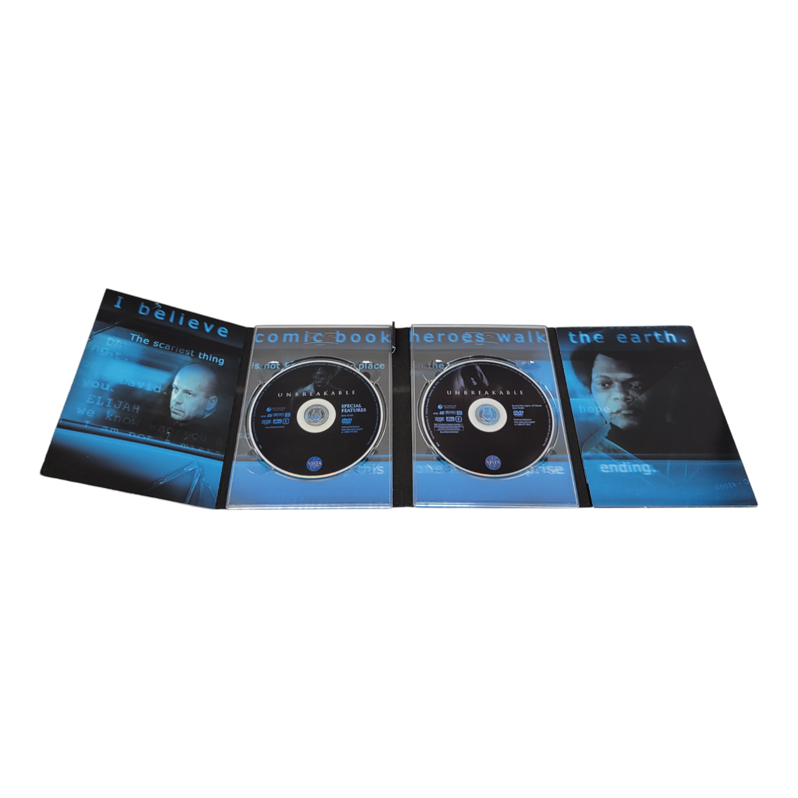 2001 Unbreakable 2-Disc DVD Set Bruce Willis Samuel L Jackson M Night Shyamalan