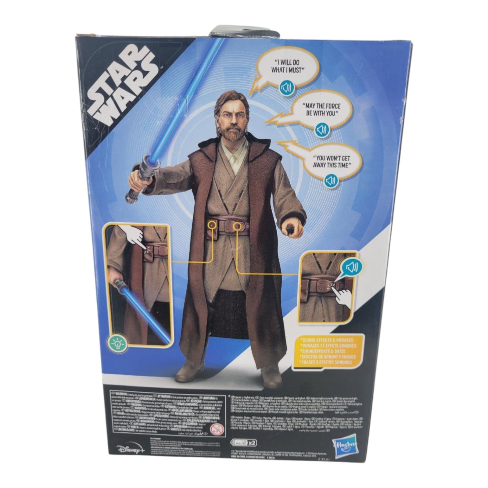 Star Wars Obi-Wan Kenobi Galactic Action Figure Lightsaber Talking Hasbro