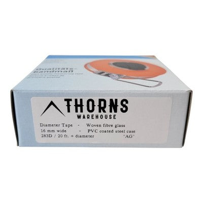 Thorns Warehouse Forestry Diameter Tape 20' Tree Measure Fabric Claw Hook at End
