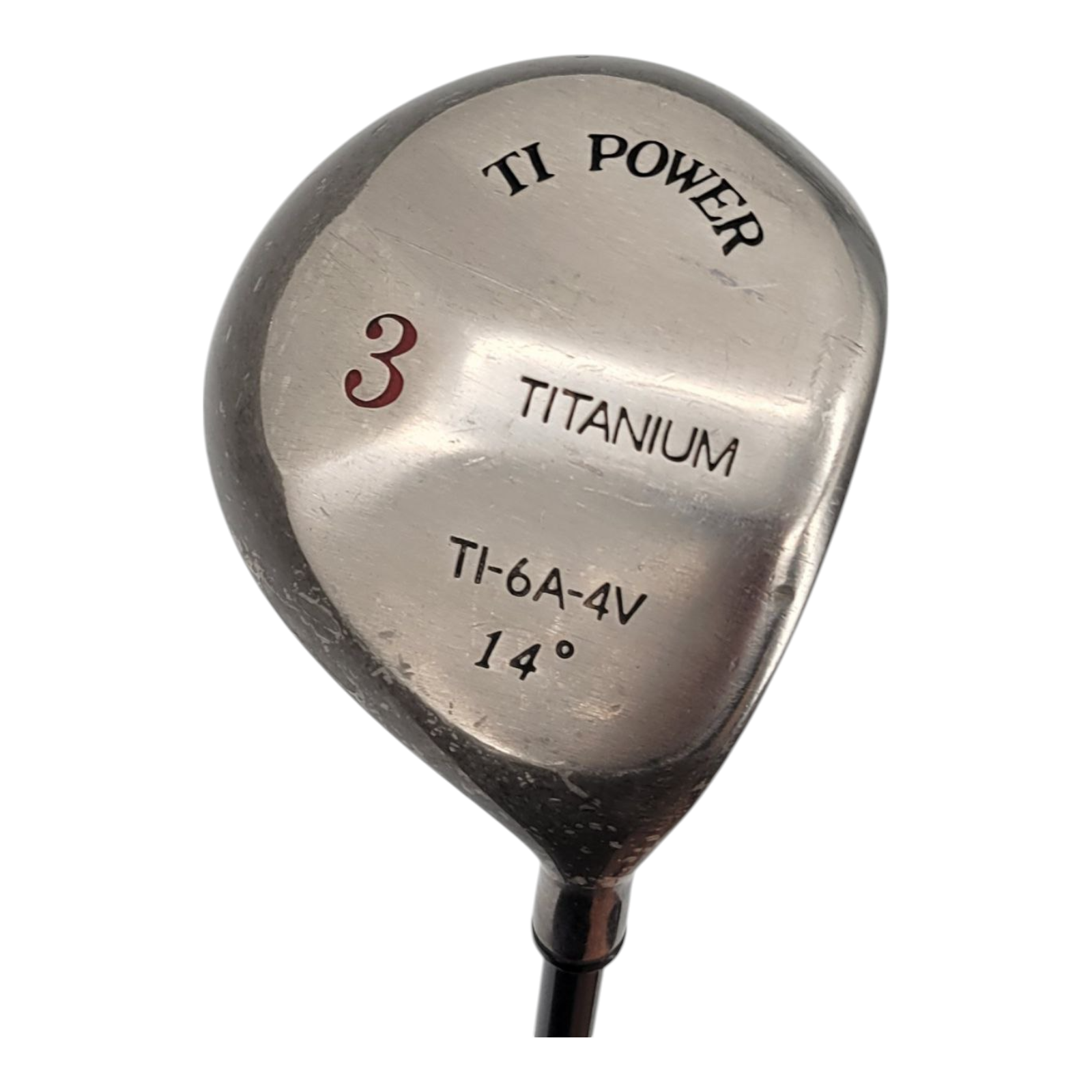 TI Power Titanium Ti-6A-4V 14° 3 Wood Mens RH Graphite Shaft Swing Rite Grip 45"